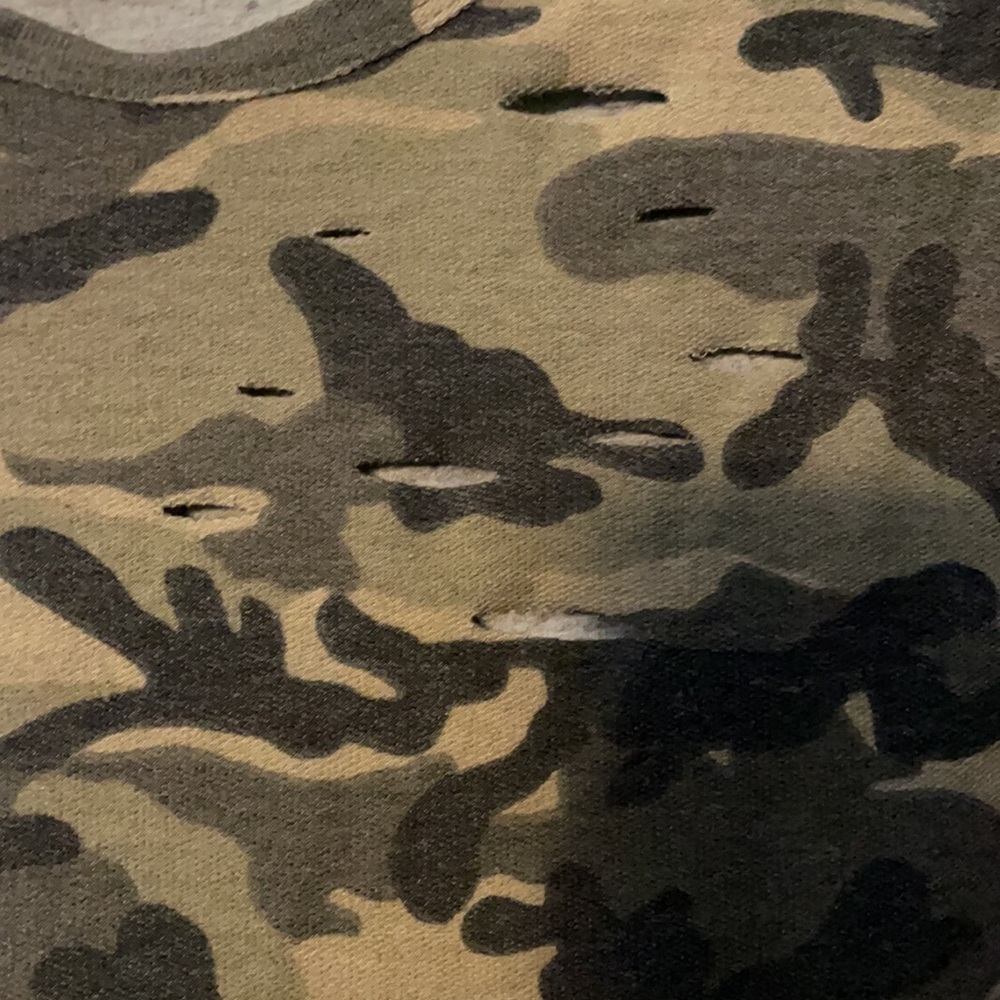Distressed Camo Tank - Picture 2 of 4